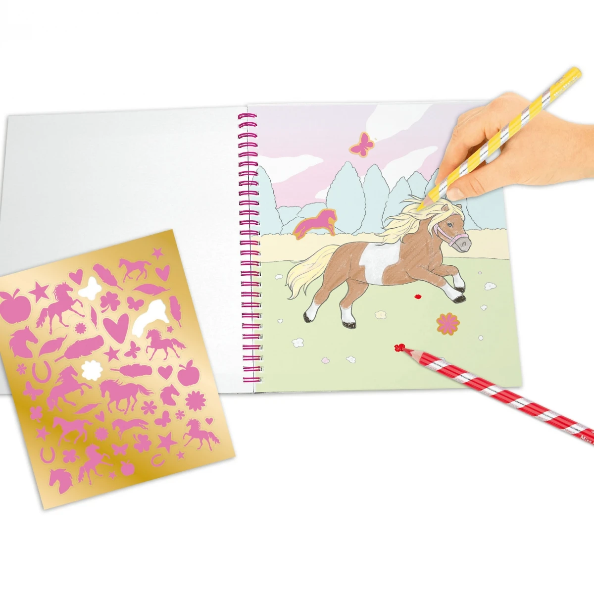 Depesche 11579 Pferd Miss Melody Malbuch Mit Fellapplikation Kreativbuch Pferde 3 Depesche 11579 Pferd Miss Melody Malbuch Mit Fellapplikation Kreativbuch Pferde – Bild 2