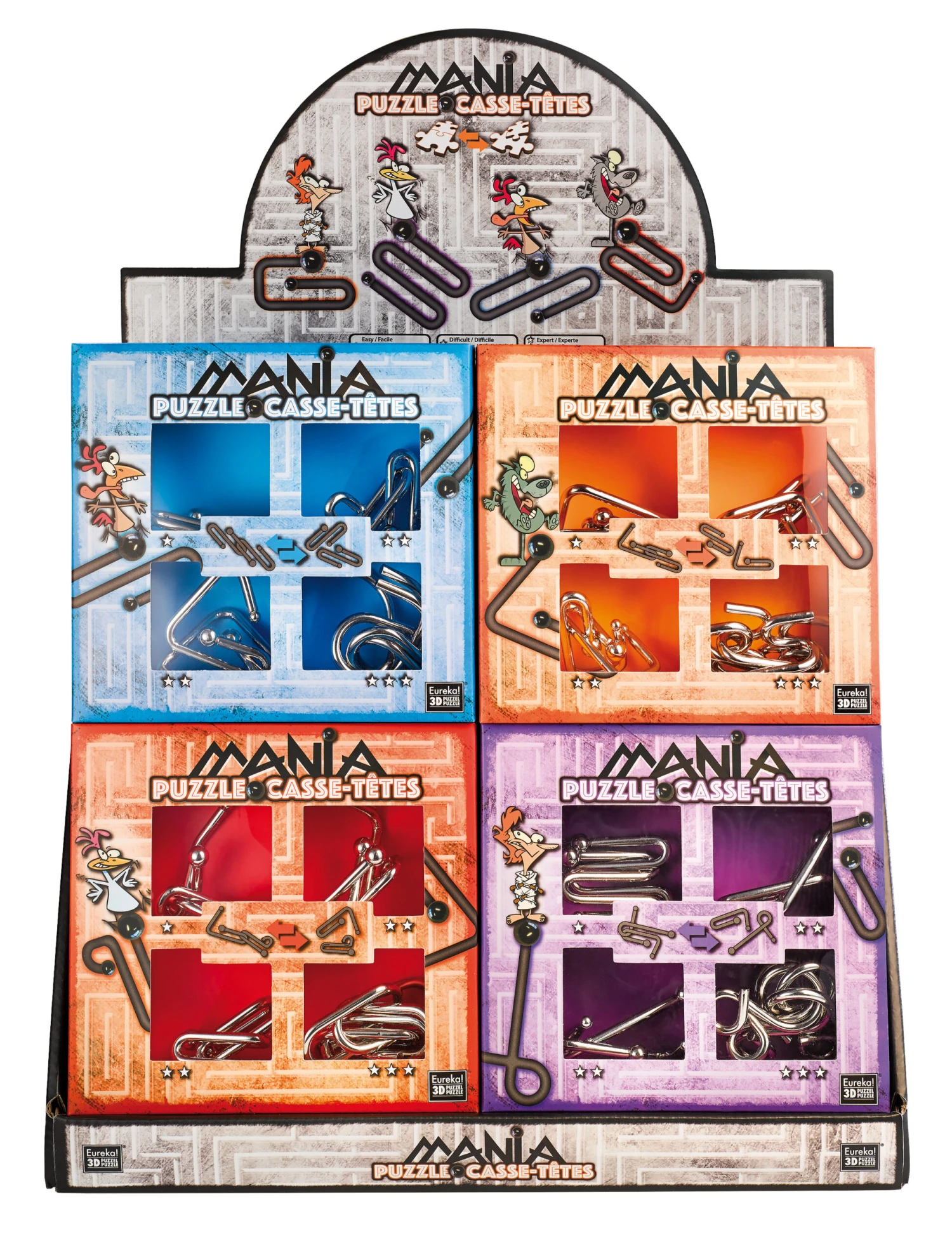 Eureka 3D Puzzle Mania Metallpuzzle Stufen 1-3 (orange) 473201 3 Eureka 3D Puzzle Mania Metallpuzzle Stufen 1-3 (orange) 473201