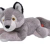 Wild Republic 24721 Ecokins Wolf Ca 30cm Plüsch -Spielwaren Verkauf 24721 Eco Laying Wolf