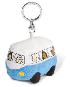 Nici 31897 Schlüsselanhänger Jolly Mäh Schafe Jolly Bus Blau Ca 4,5x7cm Plüsch