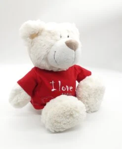 Nici 37756.1 Classic Bear Creme Mit Rotem T-Shirt "I Love You" 35cm Plüsch Schlenker -Spielwaren Verkauf 37756 1 9