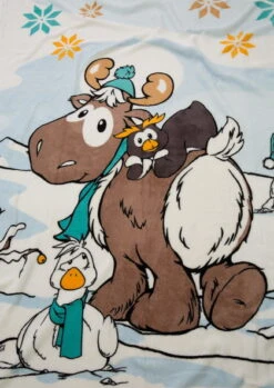 Nici 44158 Kuschel-Decke Winter Glamour Rentier Gans Pinguin 125x160cm Plüsch -Spielwaren Verkauf 44158 05 ZA me