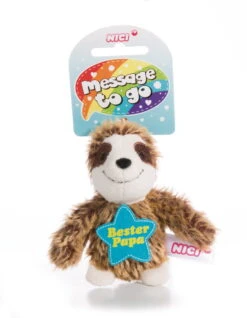 Nici 44851 Message To Go Loop 8cm Faultier - Bester Papa