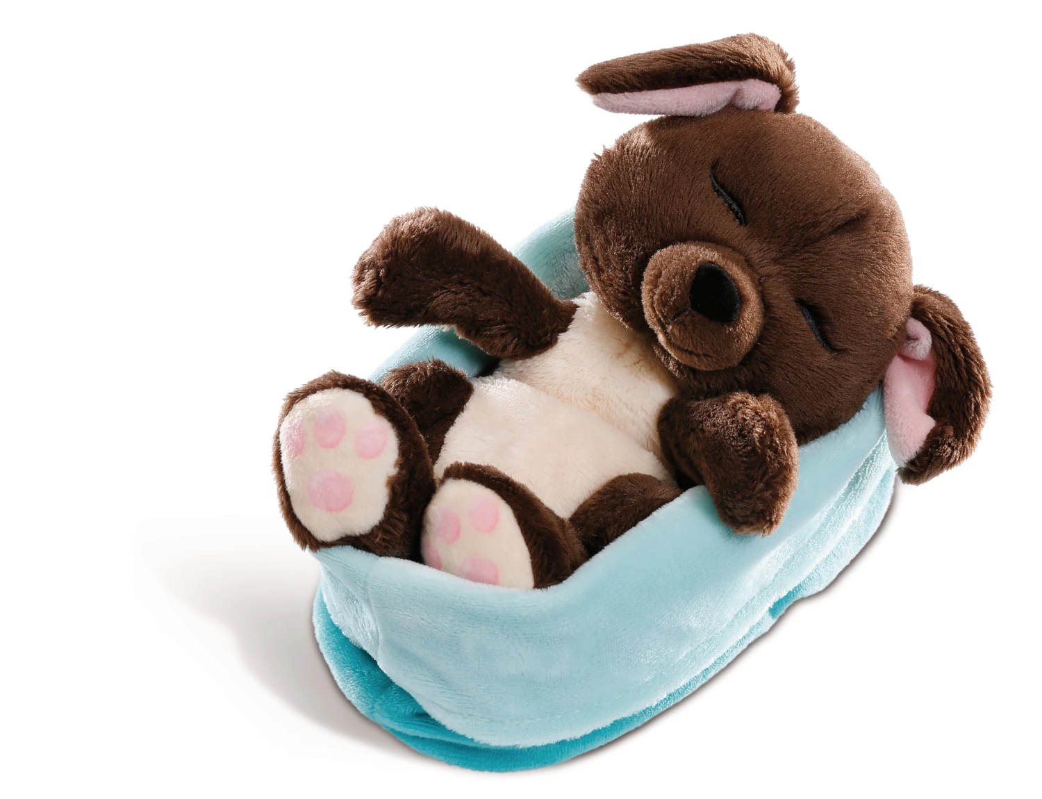 Nici 45375 Sleeping Puppies Schlafendes Hundebaby Im Körbchen 16cm Dunkelbraun 4 Nici 45375 Sleeping Puppies Schlafendes Hundebaby Im Körbchen 16cm Dunkelbraun – Bild 2