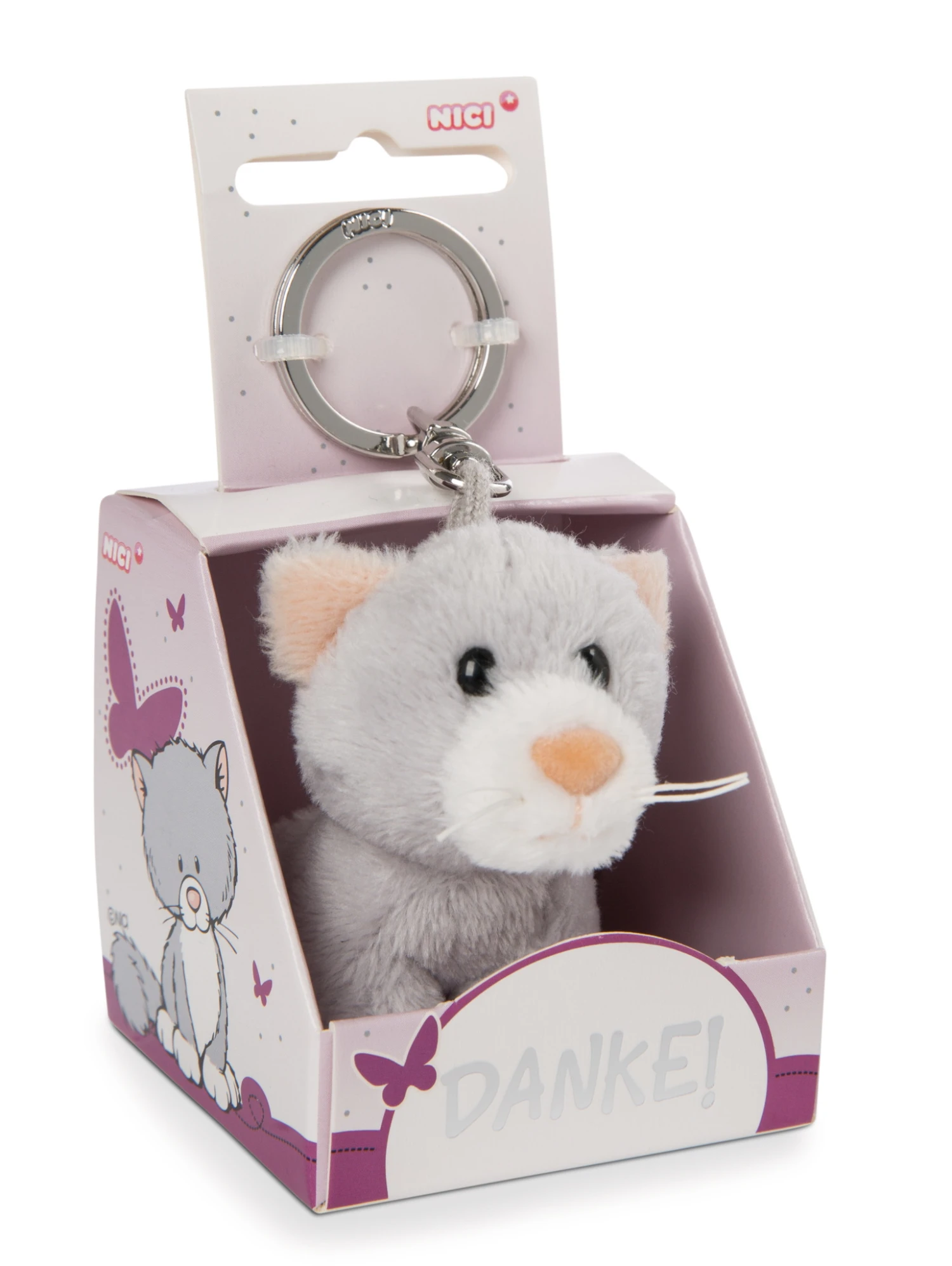 Nici 48123 Schlüsselanhänger Message Friends 6cm - Katze "Danke!" 3 Nici 48123 Schlüsselanhänger Message Friends 6cm - Katze "Danke!"