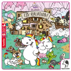 Pegasus Pummel & Friends - Die Grosse Ess-Kalation Familien Brettspiel Durch Die Glitzerwelt