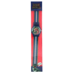 Depesche 7078 Dino World Silikon Armbanduhr Dinosaurier Blau