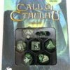 Call Of Cthulhu Würfelset Rollenspielwürfel Schwarz & Glow In The Dark (7 Stück) -Spielwaren Verkauf Call of Cthulhu Wuerfelset Rollenspielwuerfel Schwarz Glow in the dark 7 Stueck 3a