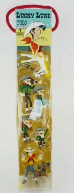 Lucky Luke Spielset 7 Mini-Figuren Charaktere In Geschenkbox PLA70387 -Spielwaren Verkauf Lucky Luke Spielset 7 Mini Figuren Charaktere in Geschenkbox PLA70387 2