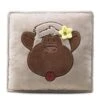 Nici 29629 Kissen Monkey Love Affe Linda 32x32cm Plüsch Kuschelkissen