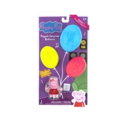 JAZWARES Peppa Pig Überraschungsballons - 1 Spielfigur Und 3 Ballons Serie 1 - Musik -Spielwaren Verkauf PEP0687 PEP Surprise Balloons Front IP 1
