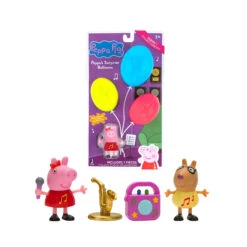 JAZWARES Peppa Pig Überraschungsballons - 1 Spielfigur Und 3 Ballons Serie 1 - Musik