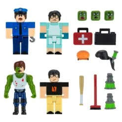 JAZWARES Roblox Mix & Match 4 Figuren Mit Zubehör - Field Trip Z: Principal Boss ROB0494 -Spielwaren Verkauf Roblox Field Trip Z Principal Boss Group 01 ROB0494 NS OP 1 kk
