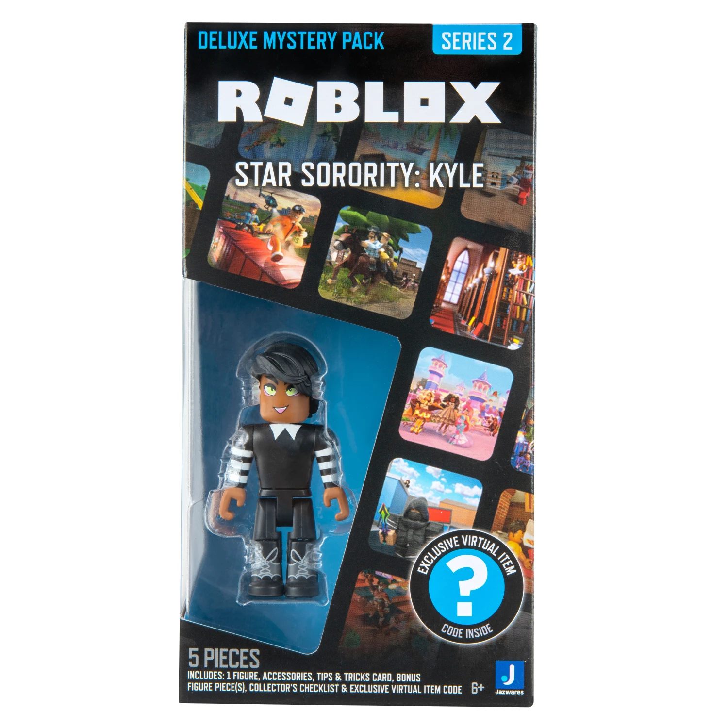 JAZWARES Roblox Deluxe Mystery Pack Inkl. Bonusteile Serie 2 - Star Sorority: Kyle
