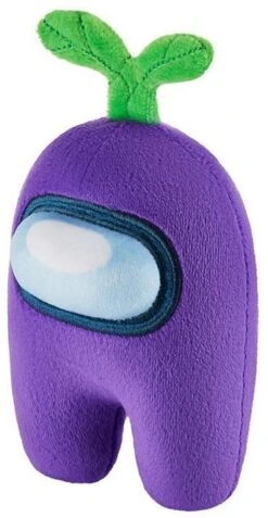 Among Us Plüsch Kuscheltier Ca 13cm - Lila Mit Blatt
