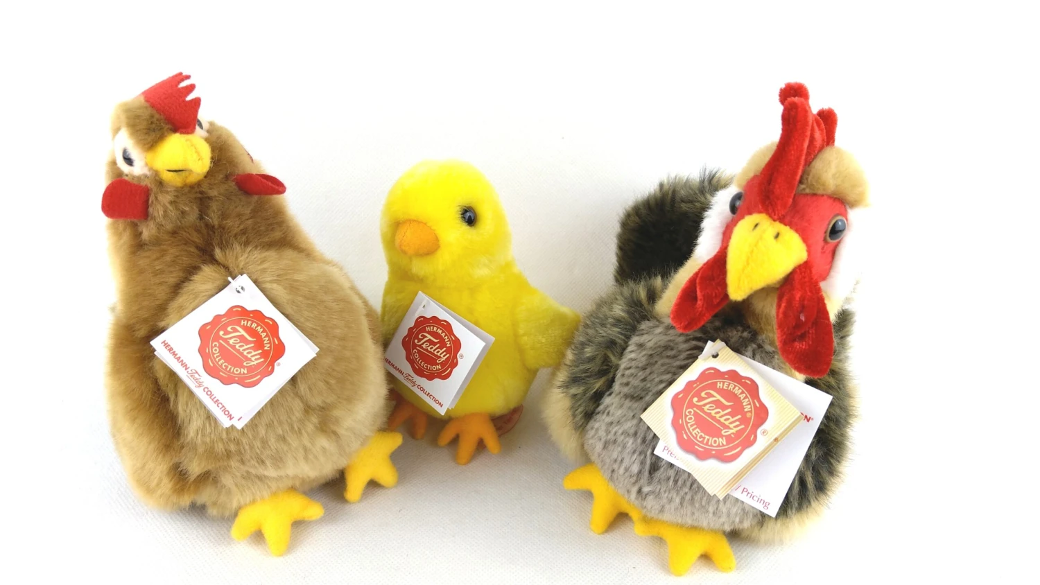 Teddy Hermann Hühnerfamilie Mit Hahn, Henne, Küken Aus Plüsch Kuscheltier 3 Teddy Hermann Hühnerfamilie Mit Hahn, Henne, Küken Aus Plüsch Kuscheltier