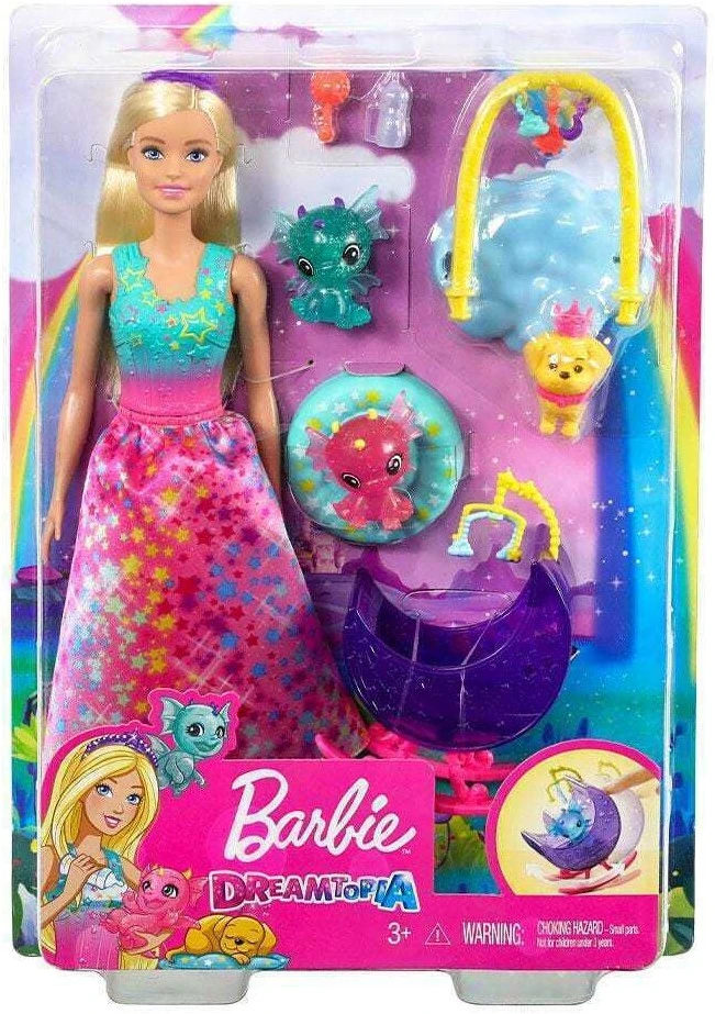 Barbie Dreamtopia Spielset Puppe, Kleine Drachenfiguren & Zubehör Mattel GJK51 3 Barbie Dreamtopia Spielset Puppe, Kleine Drachenfiguren & Zubehör Mattel GJK51