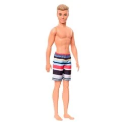 MATTEL Barbie Ken Beach Puppe Mit Streifenshorts GHW43