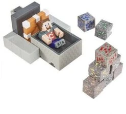 Minecraft Minecart Mayhem Spielset Mit Steve Figur +Zubehör 20x30cm Mattel GVL55 -Spielwaren Verkauf minecraft minecart mayhem spielset 20x30cm 3