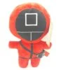 Traffic Agent Squid Game Plüsch Kuscheltier Plüschfigur Ca 25cm - Viereck -Spielwaren Verkauf squid quadrat