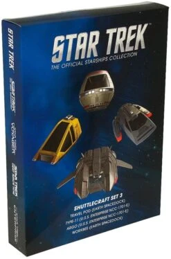 Star Trek Shuttlecraft Set 3 (Travel Pod & Type-11 & Argo & Wor) Starships Coll. -Spielwaren Verkauf star trek shuttlecraft set 3 travel pod type 11 argo wor 26x35cm 2