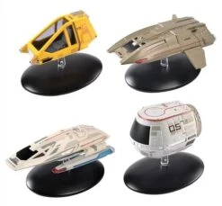 Star Trek Shuttlecraft Set 3 (Travel Pod & Type-11 & Argo & Wor) Starships Coll. -Spielwaren Verkauf star trek shuttlecraft set 3 travel pod type 11 argo wor 26x35cm 3