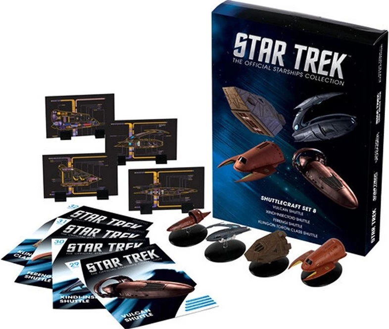 Star Trek Shuttlecraft Set 8 (Vulcan S. & Xindi-Insectoid & Ferengi & Klingon T) 3 Star Trek Shuttlecraft Set 8 (Vulcan S. & Xindi-Insectoid & Ferengi & Klingon T)