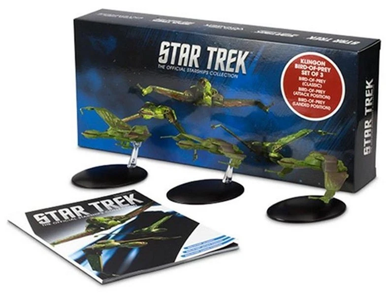 Star Trek Starships Collection Klingon Bird-of-Prey Set Raumschiffmodelle 3 Star Trek Starships Collection Klingon Bird-of-Prey Set Raumschiffmodelle
